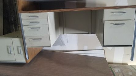Metal office desk