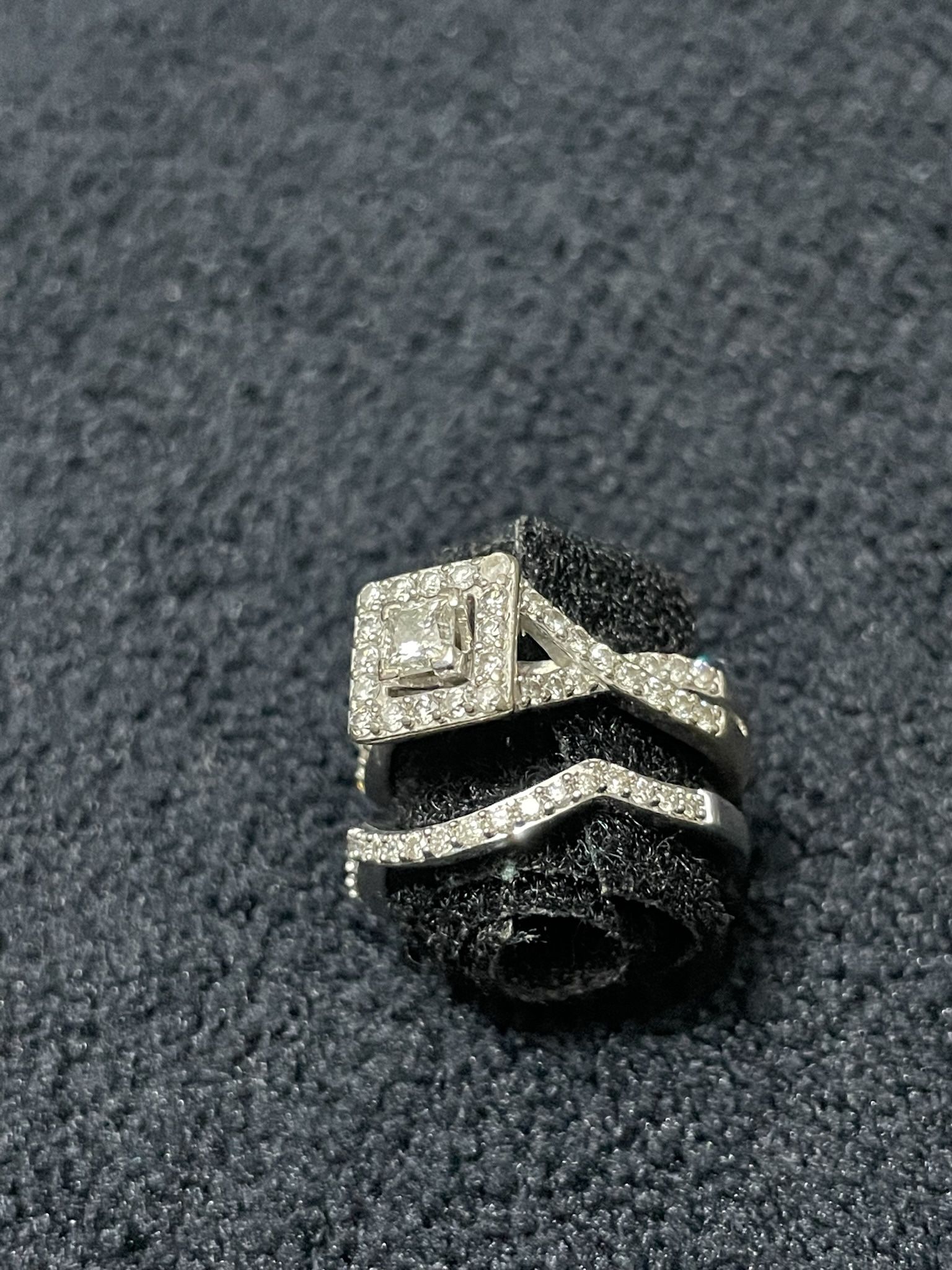 Engagement Or Wedding Ring With Band
