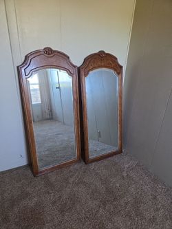 Floor mirror wooden