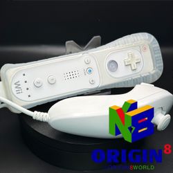 	Official OEM Nintendo White Wii Remote Motion Plus Controller RVL-003 + Nunchuck