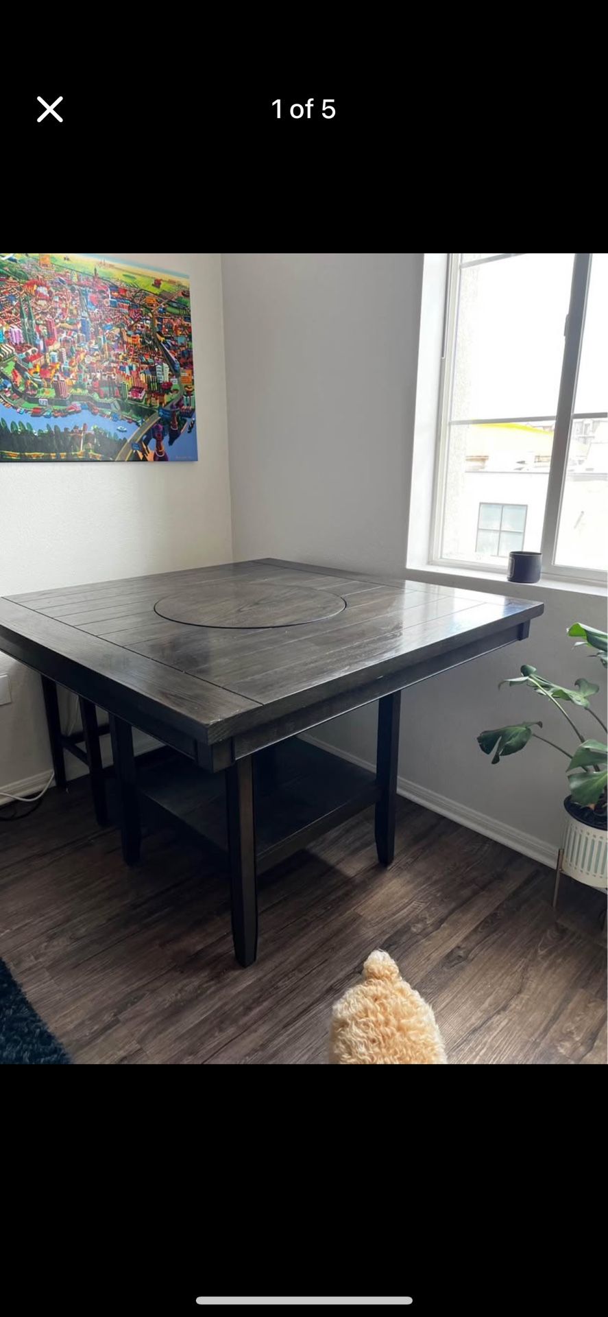 Dining Table W/ Lazy Susan