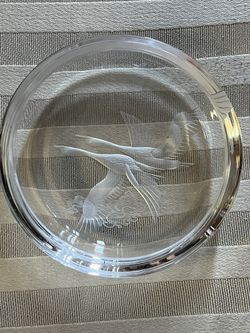 Signed Swedish Art Glass Bowl