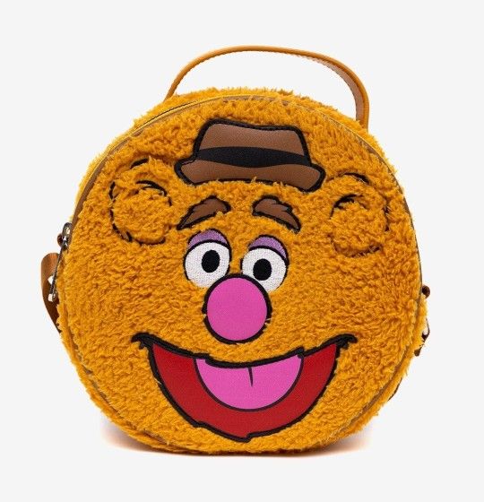 Disney Muppets Fozzie Bear Crossbody Bag Fuzzy Close Up Adjustable Strap