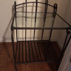 Metal And Glass Bar Cart 