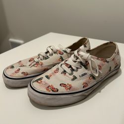 VANS Low Top Hula Girl Sneakers - Barely Used - Size 8