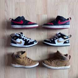 Nike & Jordan Sneakers for toddlers/kids - Size 10c & 10.5c (3 PAIRS) (Great Condition)