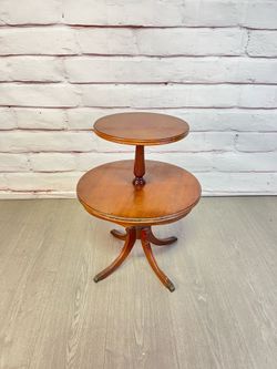 Vintage Two-Tier Dumbwaiter Table
