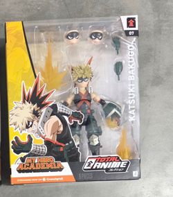 My Hero Academia Katsuki BakugoTotal Anime 6.5" Jazwares figure, NEW!