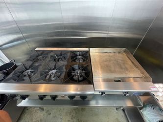 Wells table top 6-burner 36”x30”x12” 