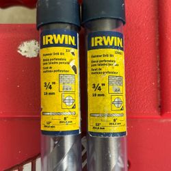 2 Irwin Hammer Drill Bit 3/4” 19mm $30 Obo