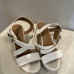 women’s white strap wedges 