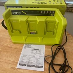 Ryobi 40V 3-Port Fast Charger