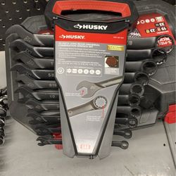 SAE Long-Pattern Universal Combination Wrench Set 10-Piece Hand Tools Black Tool