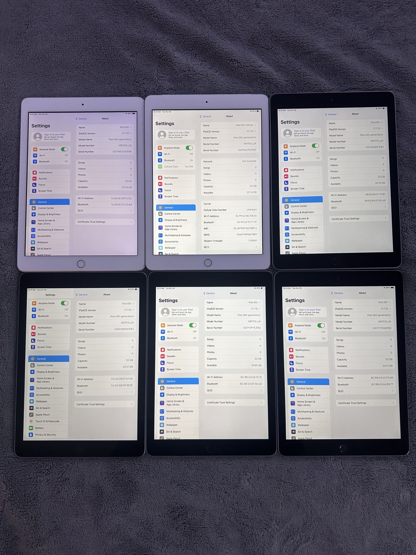 Apple iPad 6th Tablet 9.7 inch 32GB or 128GB