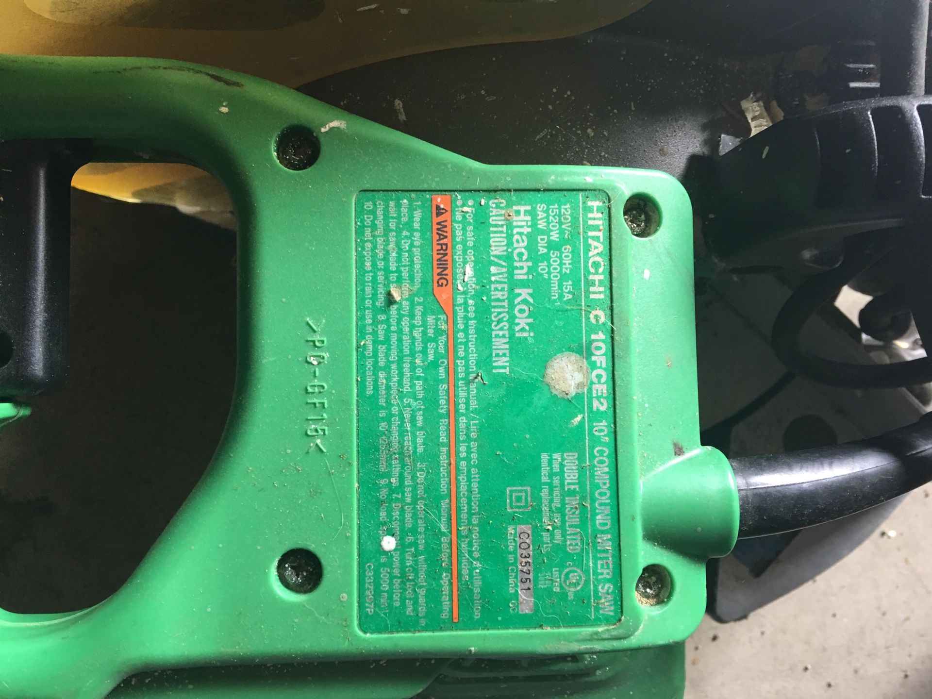 10 inch hand held table saw hitachi c