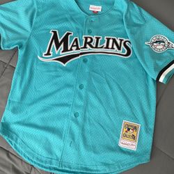 Men's Florida Marlins Andre Dawson Mitchell & Ness Teal Cooperstown  Collection Mesh Batting Practice Button-Up Jersey