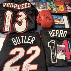 Selling A Lot Of My Sports / Movie Memorabilia / Miami Dolphins Heat Scarface Funko Pop Horror Prints Jerseys Football Basketball Anime 