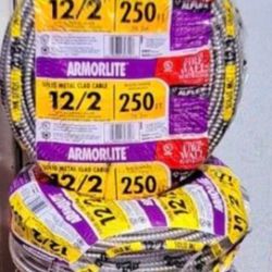 Mc Cable Armorlite 12/2 ,,250 Ft ,,,165 Dls For Roll