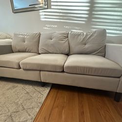 Small beige couch
