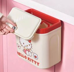 HELLO KITTY CABINET TRASH BIN