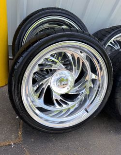 FORD OR CHEVY 5 LUG -NEW 20x11 polished wheels with atturo tires