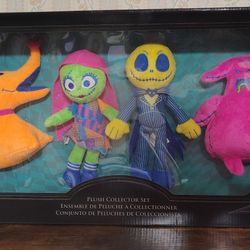Disney The Nightmare Before Christmas Plush Set Neon New