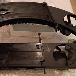 NEW Genuine BMW 3-Series Dashboard Cupholders (Pair) - Silver Trim