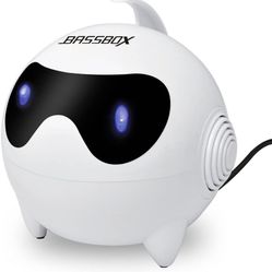 BASSBOX Computers, USB Wired Powered Multimedia Speakers With Stereo Sound For PC MAC Desktop Laptop Cellphone Tablets