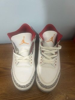 Jordan 3 only worn 3 times red cardinal size 9.5