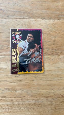 WWF IRS autograph card