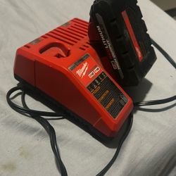 Milwaukee Charger And Battery 
