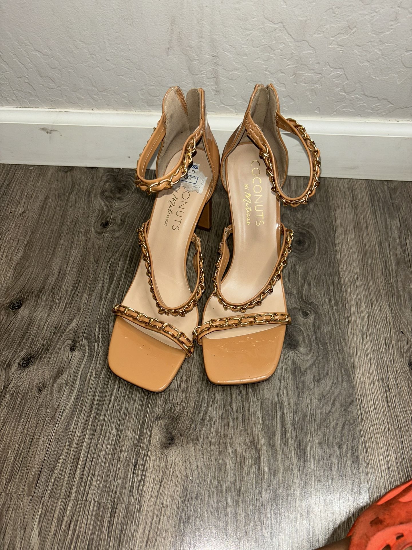 Tan Open Tow Heels