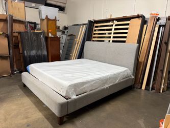 King bed with mattress $350