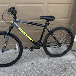 Nishiki Pueblo Mountain Bike 26 Inch Wheel 21 Speed ShimanoTourney Twist Shifter Bicycle Man Woman Boy Girl Outdoor Exercise Outdoor Fun