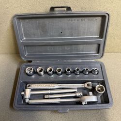 VTG Craftsman 13pc 1/4" Drive Metric Socket =V= USA