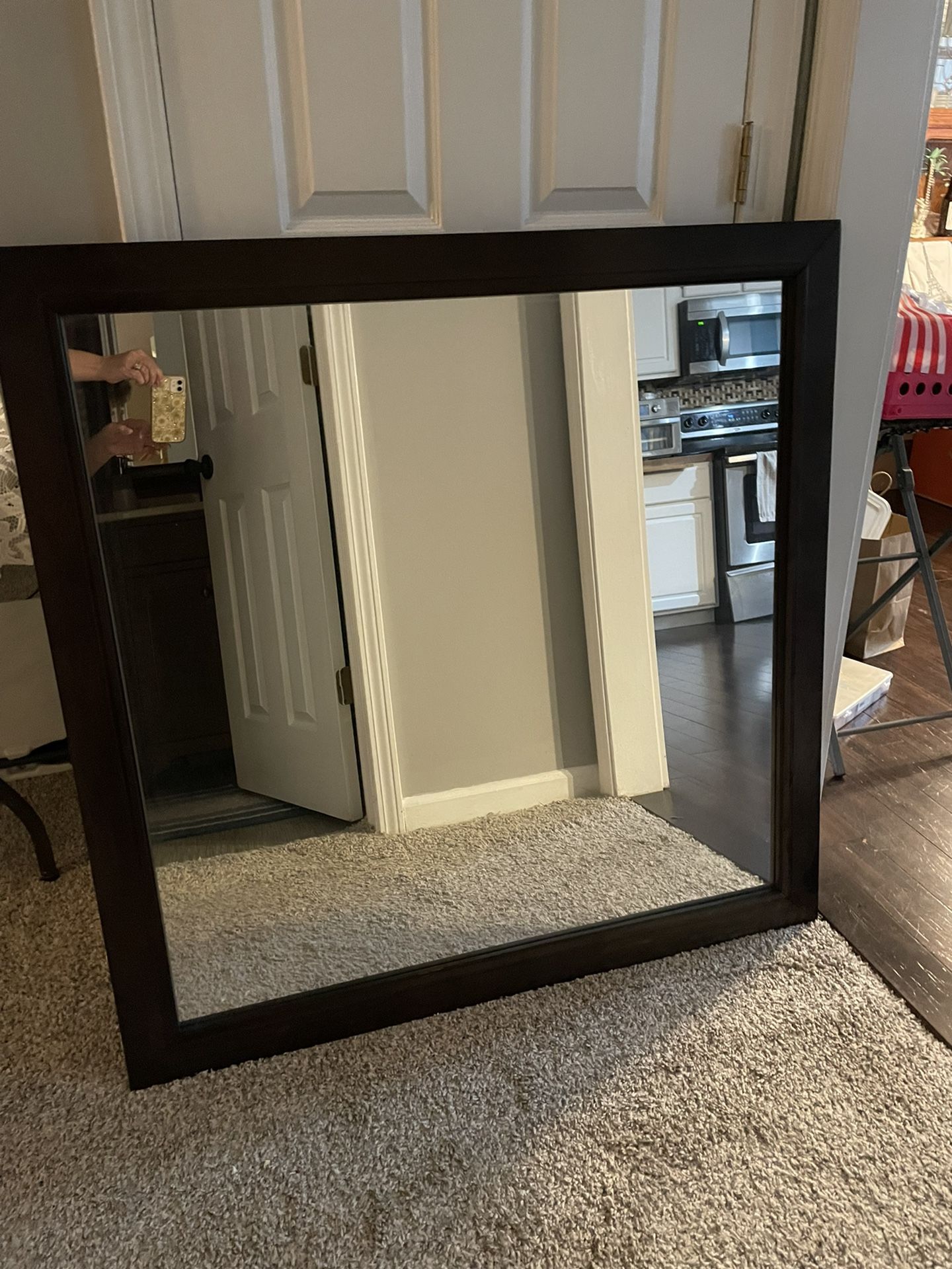 Mirror, Black Trim , 41” X 41”