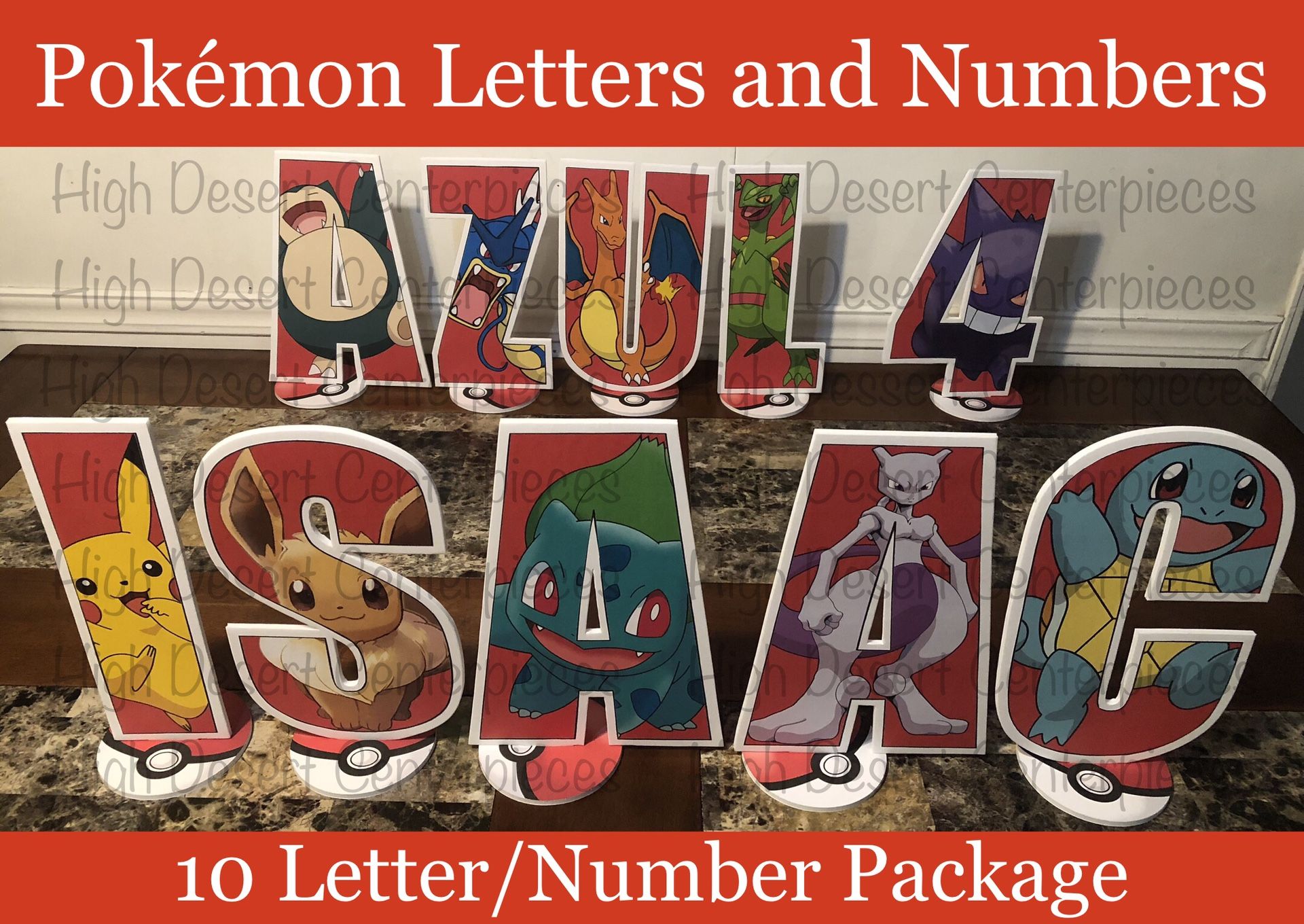 Pokémon Letters And Numbers