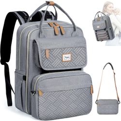 BRAND NEW 2 in 1 Large Waterproof Baby Diaper Bag with Removable Cross Body Bag & Changing Pad