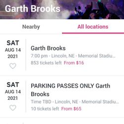 Garth Brooks Tickets Lincoln 8/14