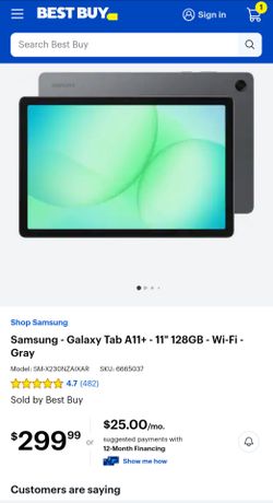 Samsung galaxy tablet A11+ (BRAND NEW)