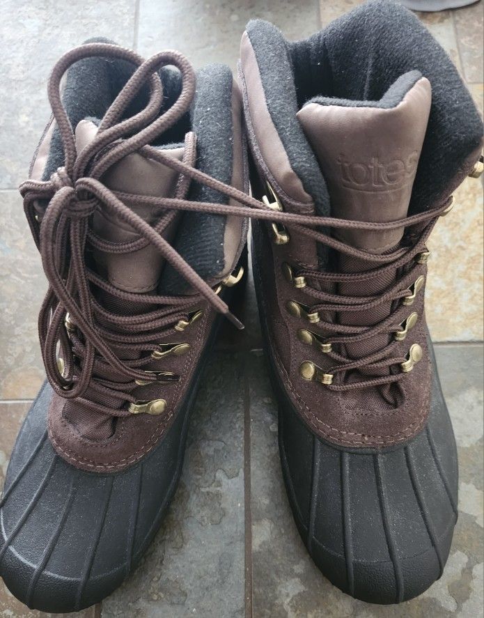 Totes Mens Waterproof Mens Duck Boots Size 10
