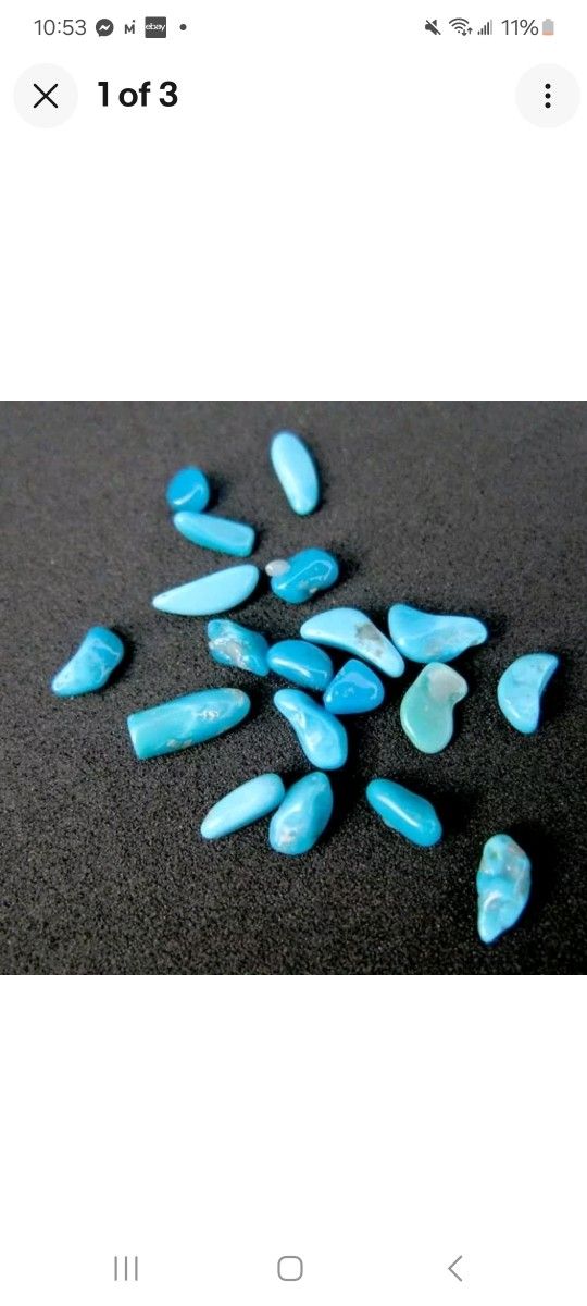 20pcs. Natural Sleeping Beauty Turquoise Nuggets 5-10mm Offers Welcome [Arizona] 