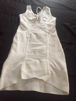 Bad ass body fitting white dress fits like a glove