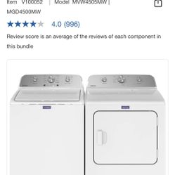 Set De Lavadora Y Secadora De Gas