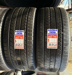 2 Yokohama used tires 275/45/21