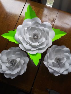 Flores de papel.