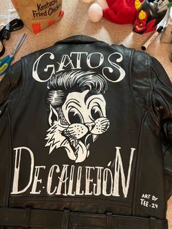 Biker leather jacket