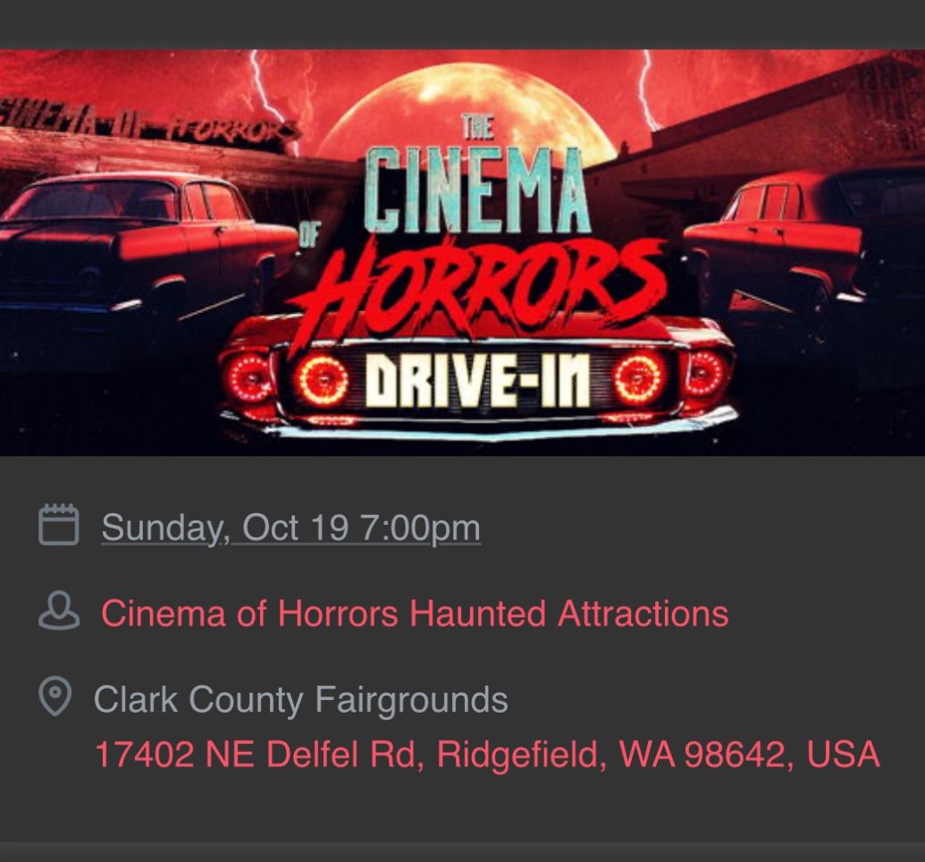 Cinema Of Horror Ticket