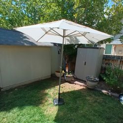 Better Homes and Gardens Outdoor Patio Umbrella Canopy 8' w Stand