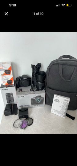 Canon EOS 2000D DSLR Camera Bundle